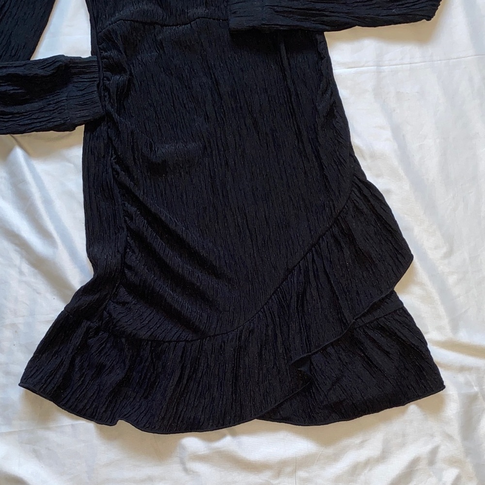 Chic Black Long Sleeve Dress - Picture 3 of 14